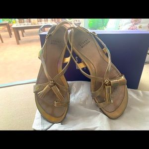 Stuart Weitzman metallic sandals